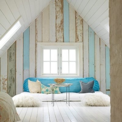 attic white blue
